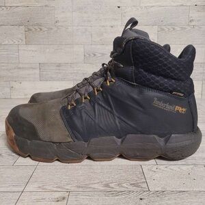 Men’s Timberland PRO Morphix Black 6” Waterproof Composite Toe Work Boots Sz 10